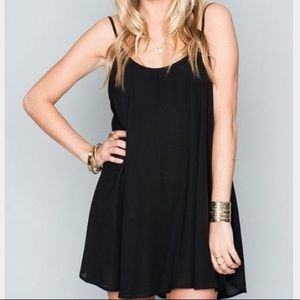 Show Me Your Mumu Trapeze Mini Black Dress